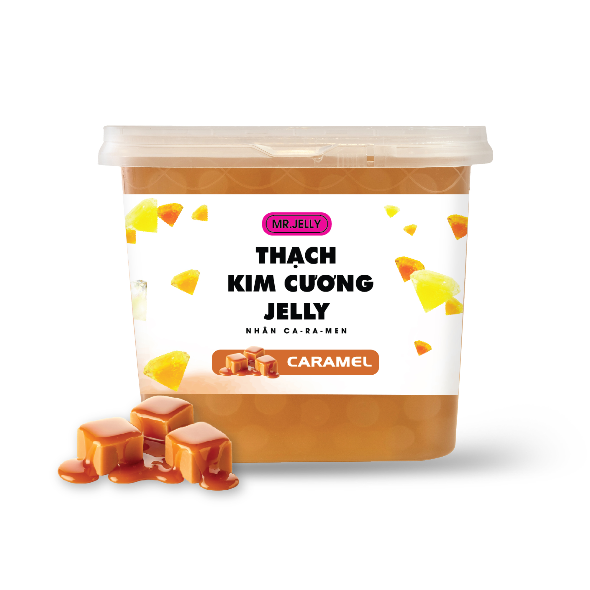 Thạch Kim Cương Jelly Nhân Caramel