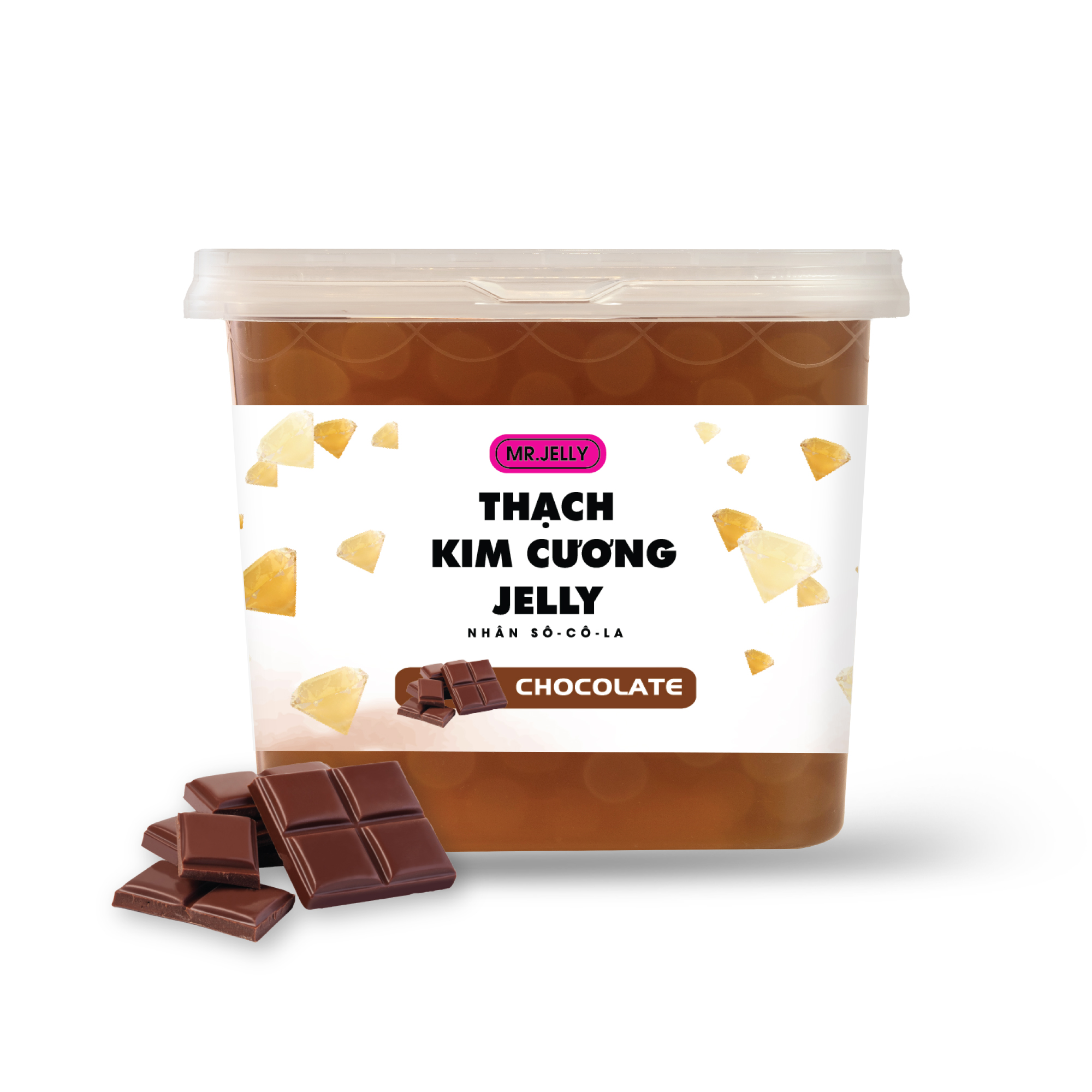 Thạch Kim Cương Jelly Nhân Sô Cô La