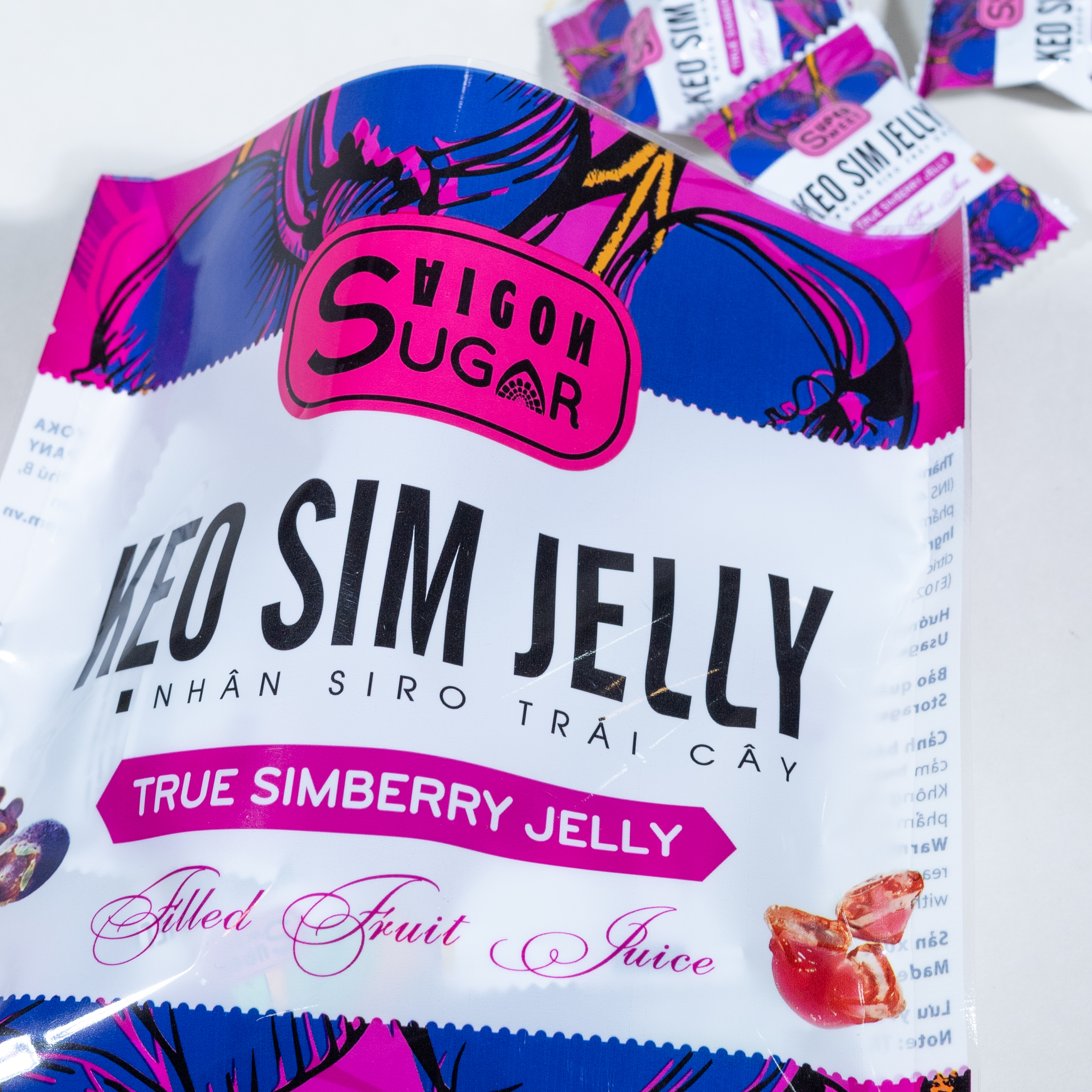 Kẹo Sim Jelly Nhân Si Rô Trái Cây