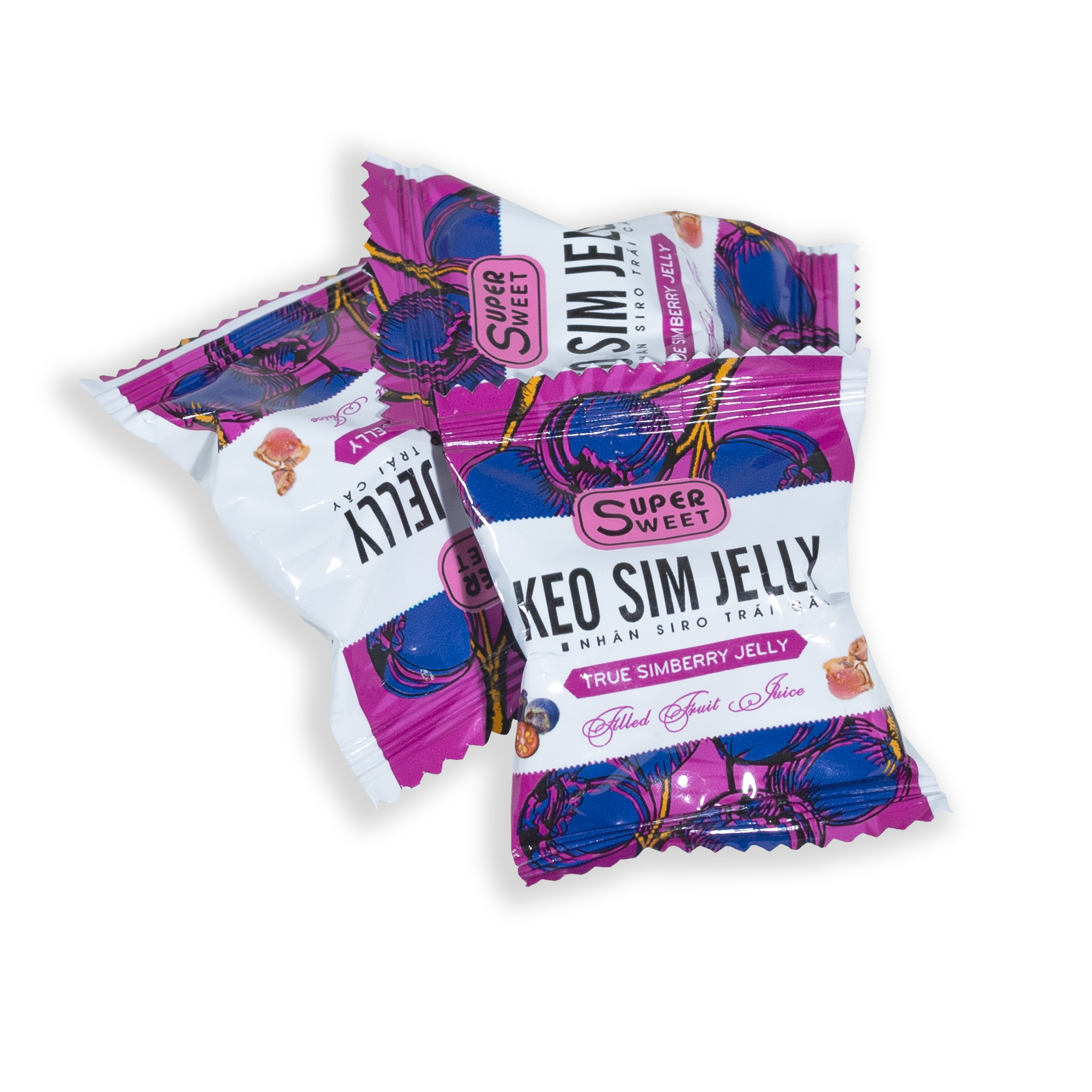 Kẹo Sim Jelly Nhân Si Rô Trái Cây