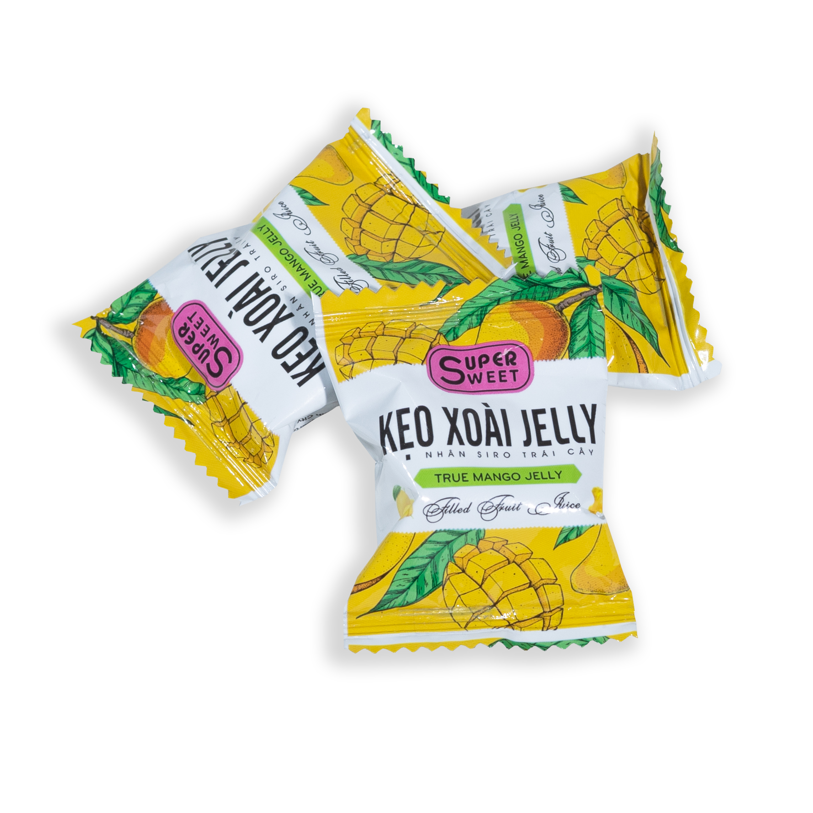 Kẹo Xoài Jelly Nhân Si Rô Trái Cây